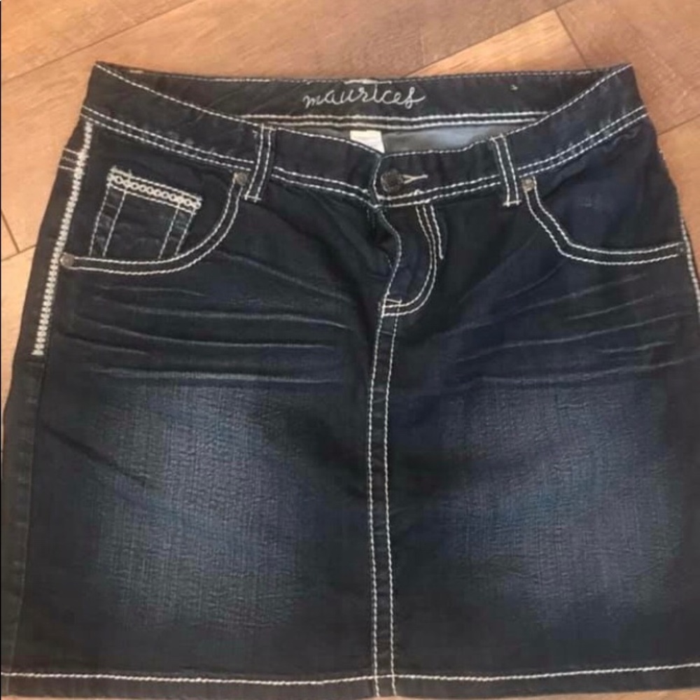 Maurice’s Jean skirt